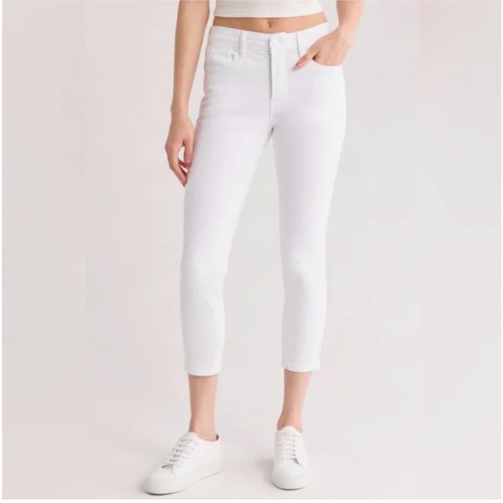 GOOD AMERICAN Good Petite Skinny Skinny White Jeans Size 15 - Picture 1 of 11